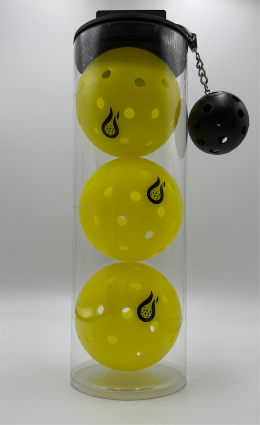 Pickle Burns Indoor Pickleballs (3-Pack)